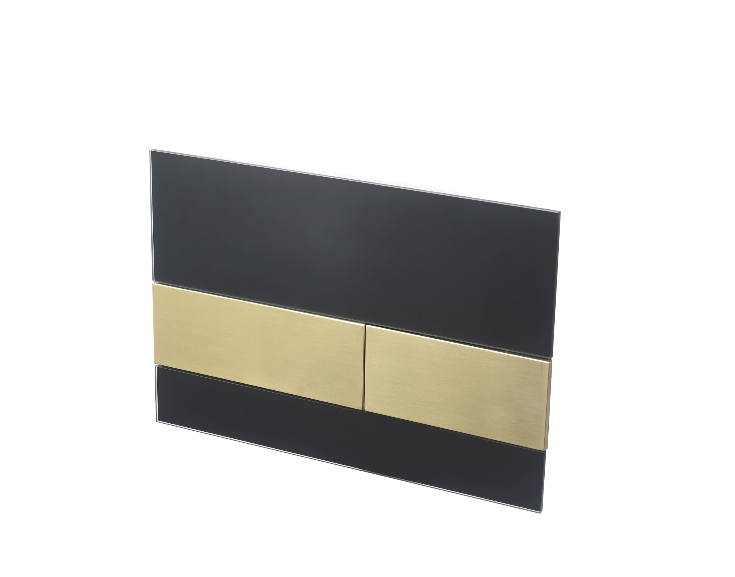 Панель смыва для инсталляции Deluxe. Механика, Glass&Brushed gold — изображение 3